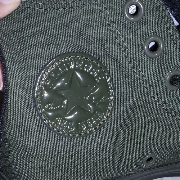 Converse O.P.I Olive Green High-Top Sneakers - Picture 11 of 13